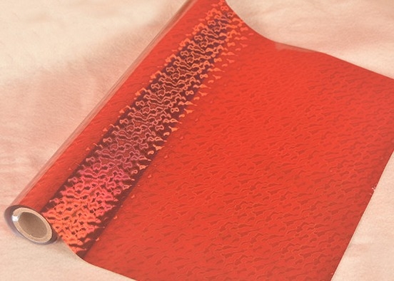 1 дюймовая бумажная термоламинированная пленка с рельефным красным защитным цветом 1000 м