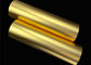 Золотопокрытая пленка ПЭТ полиэстерная упаковка 1500 мм для ламинирования картона
